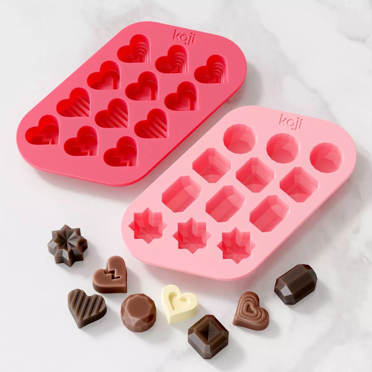 Koji Chocolate Heart & Gem Mold 2pk | Target