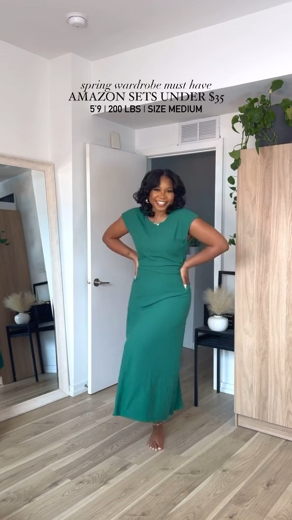 THESE SETS!! Baby it’s already spring time in my closet and these are perfect for work, church, date night, happy hour, you name it!! Under $35 and so many colors I could barely pick 😍🤩✨ and the length is perfect for my tall girls! 5’9 | 200 lbs | wearing a medium — I ordered a large and it fits well but a little looser! ❤️ 

#LTKSpringSale #LTKootd #LTKMidsize