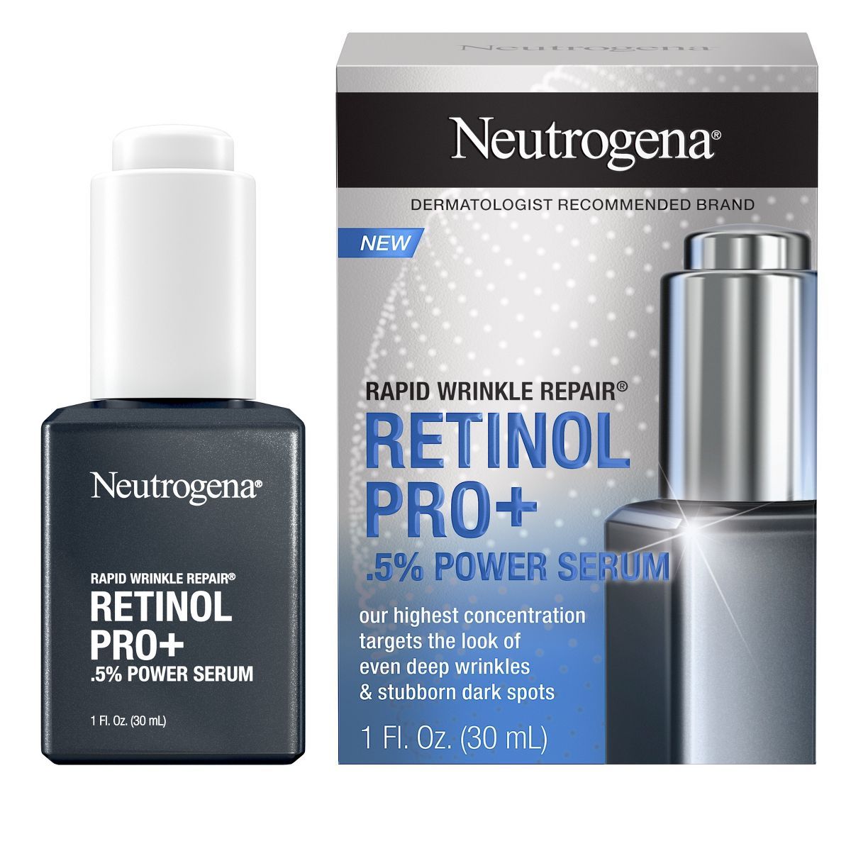 Neutrogena Rapid Wrinkle Repair Retinol Pro+ .5% Power Facial Serum - 1 fl oz | Target
