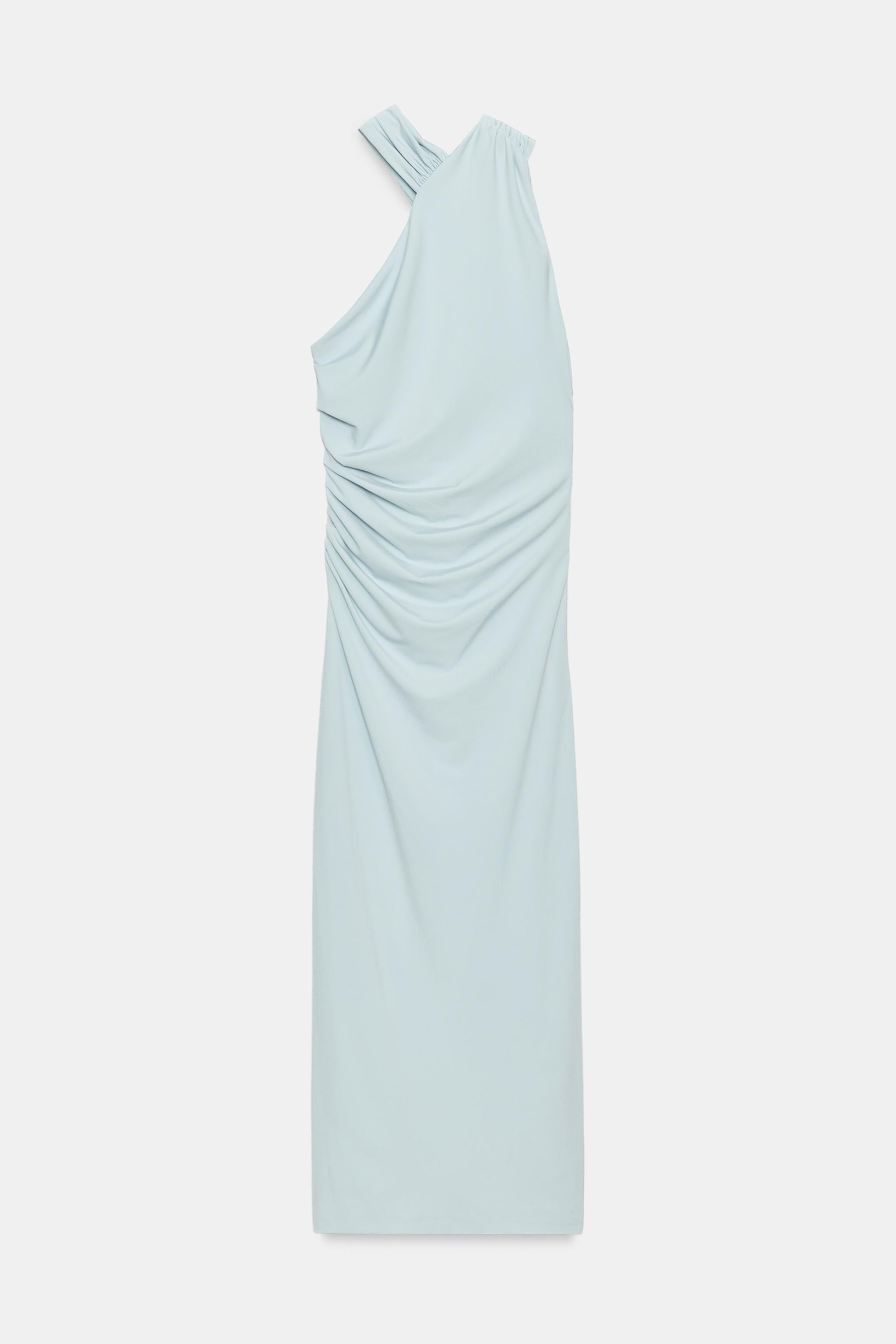 RUCHED HALTER DRESS | Zara UK