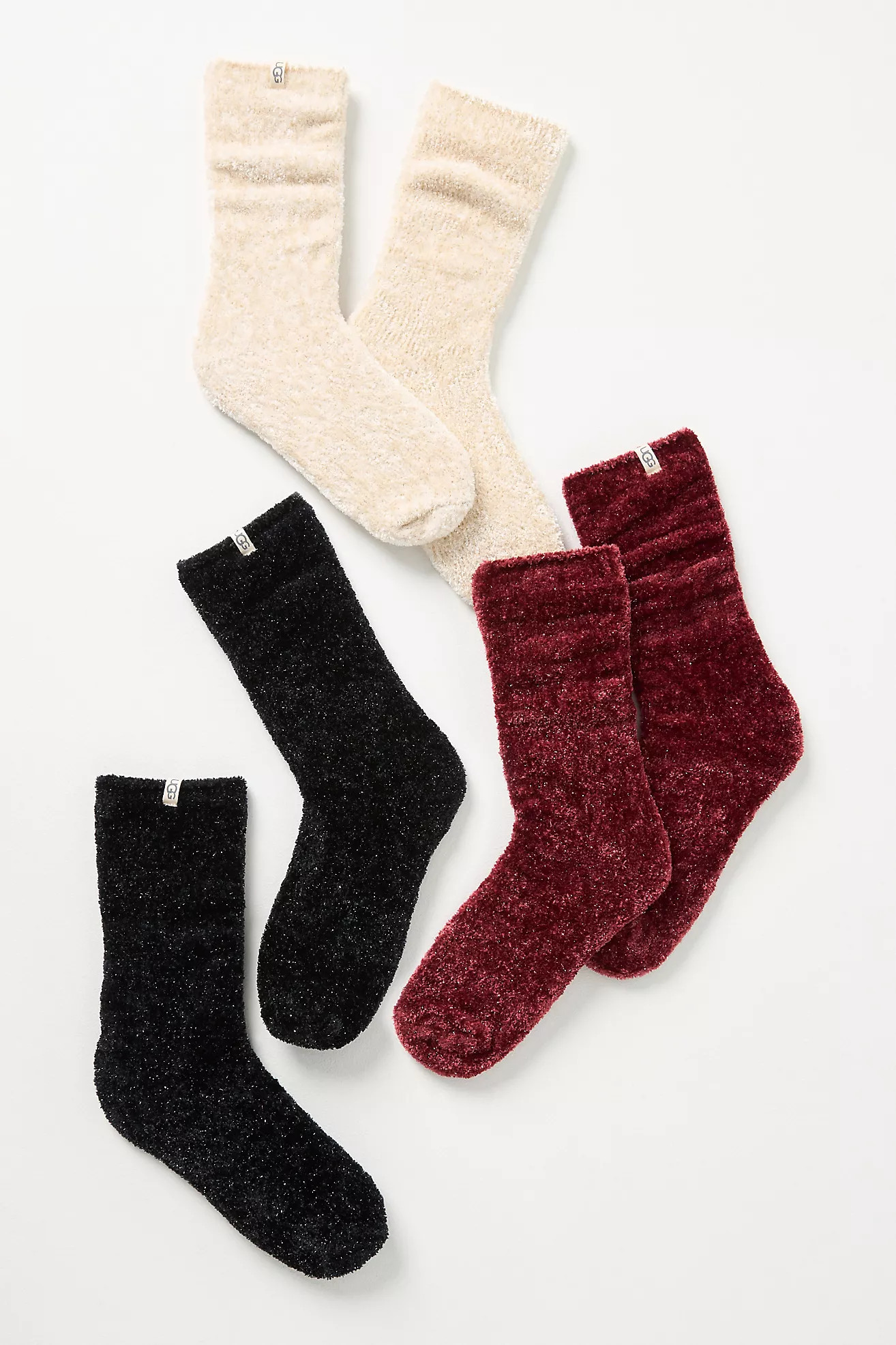 UGG® Leda Sparkle Socks, Set of 3 | Anthropologie (US)