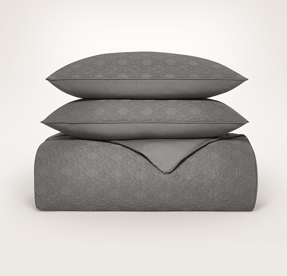 Matelasse Cotton Tile Duvet Set | Boll & Branch