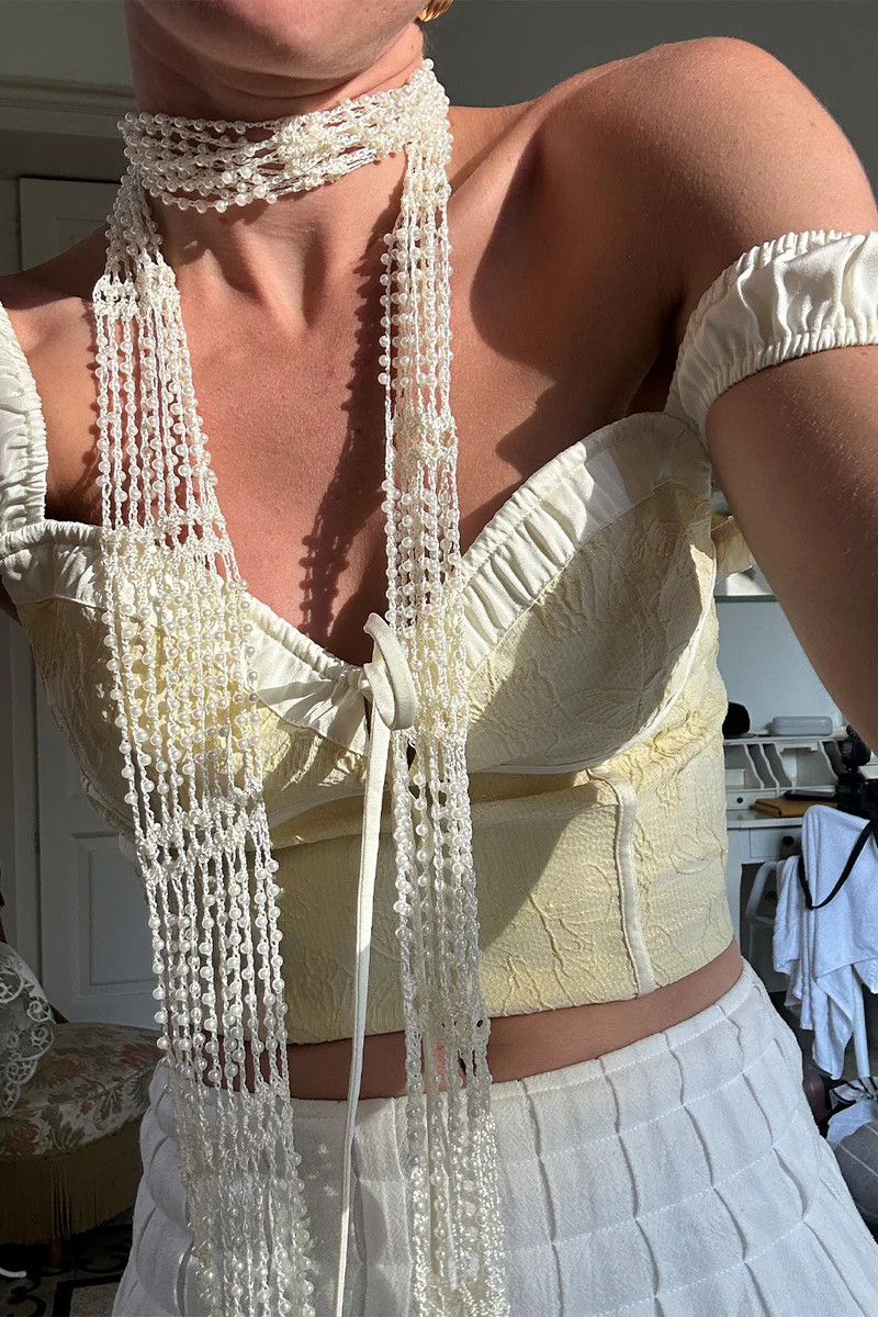 Ellie Baby Yellow Corset Top | 12th Tribe