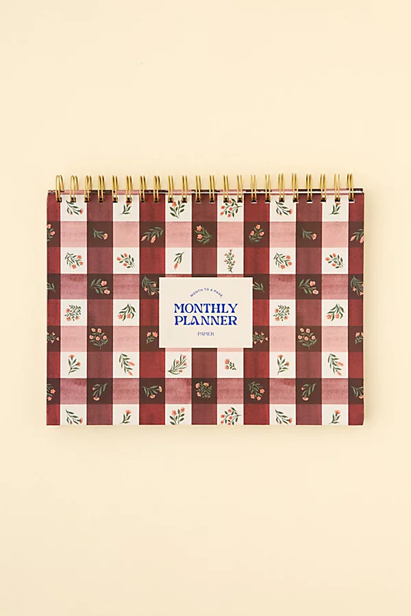 Papier Picnic Productivity Monthly Desk Planner in Red at Urban Outfitters | Urban Outfitters (US and RoW)