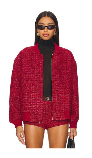 Vero Bomber Jacket in Durham Tweed | Revolve Clothing (Global)