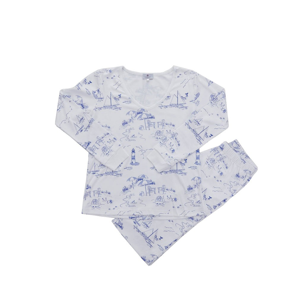 Women's Nantucket Toile Pajamas-2 Piece Set | NANTUCKET KIDS