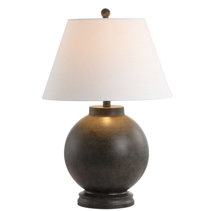 26" Sophie Resin Table Lamp (Includes LED Light Bulb) Gray - JONATHAN Y | Target