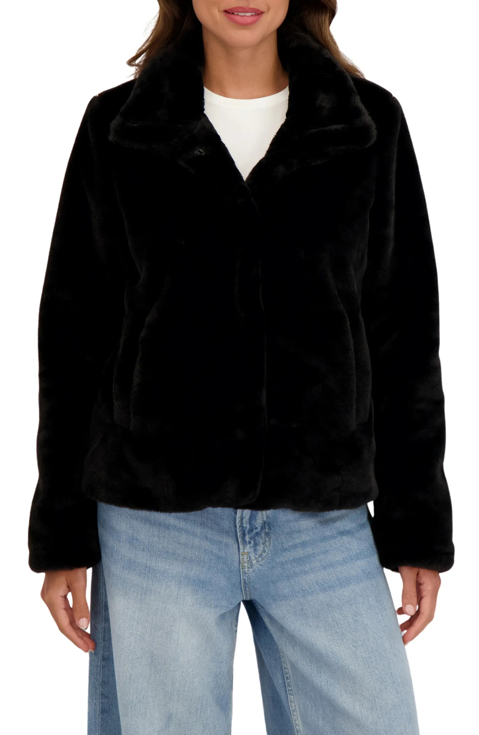Sebby Short Faux Fur Jacket | Nordstromrack | Nordstrom Rack