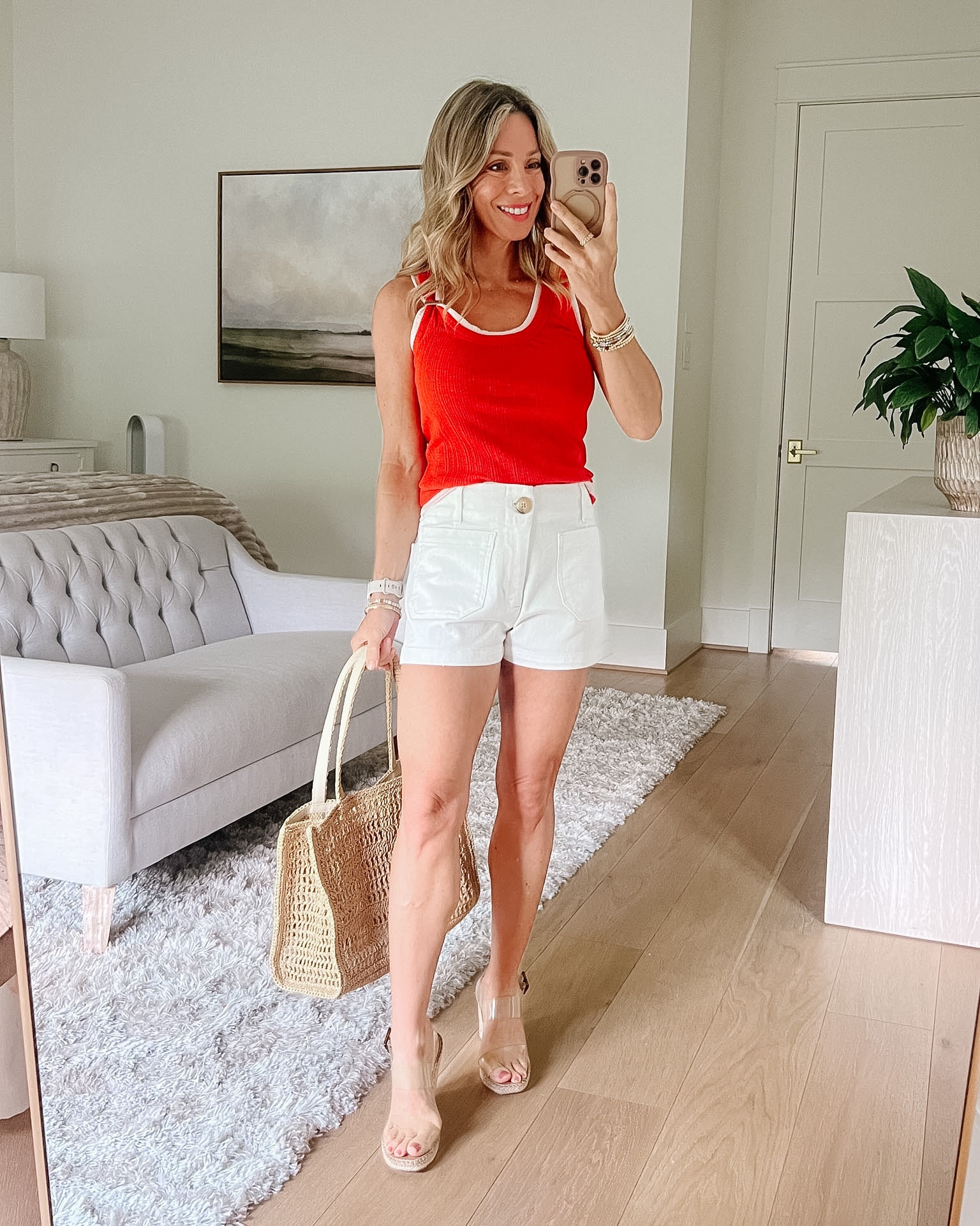 Loving these Anthro styles, so crisp and fresh 

Top Fit: I’m wearing an XS

Shorts Fit: I’m wearing a 25

#LTKPetite #LTKOver40 #LTKSaleAlert