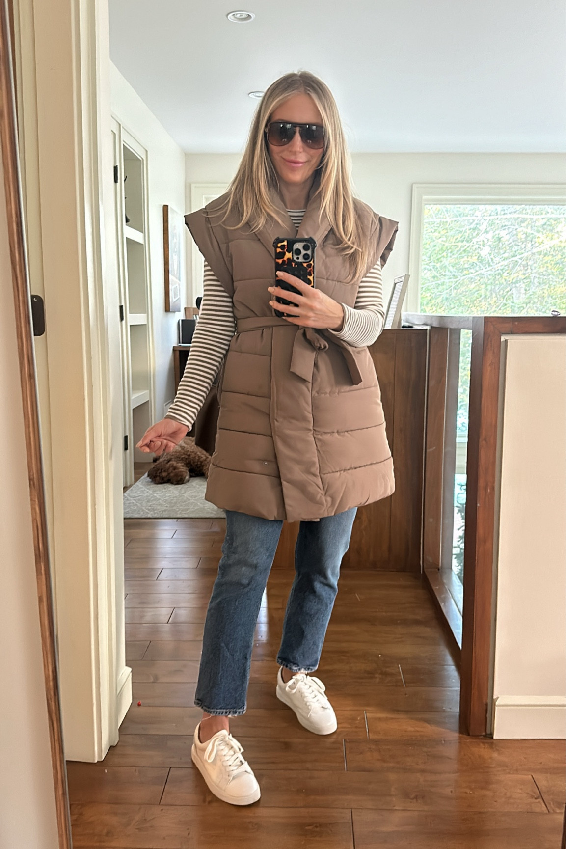 Classic jeans + cozy puffed vest. 

#LTKautumn #LTKsale #LTKcanada