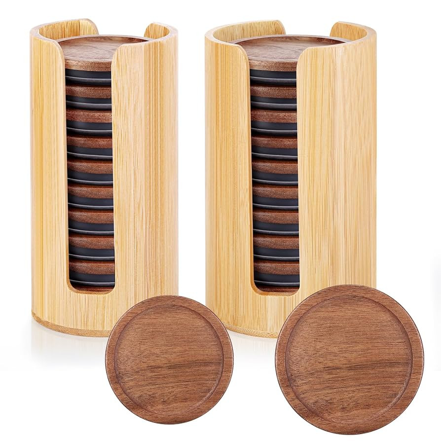 2 Pack Mason Jar Lid Organizer (Wide Mouth & Regular Mouth) Bamboo Ball Jar Wooden Storage Access... | Amazon (US)