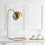 Safavieh Lighting Collection Bartolo Brass Gold 22-inch Bedroom Living Room Home Office Desk Dorm St | Amazon (US)