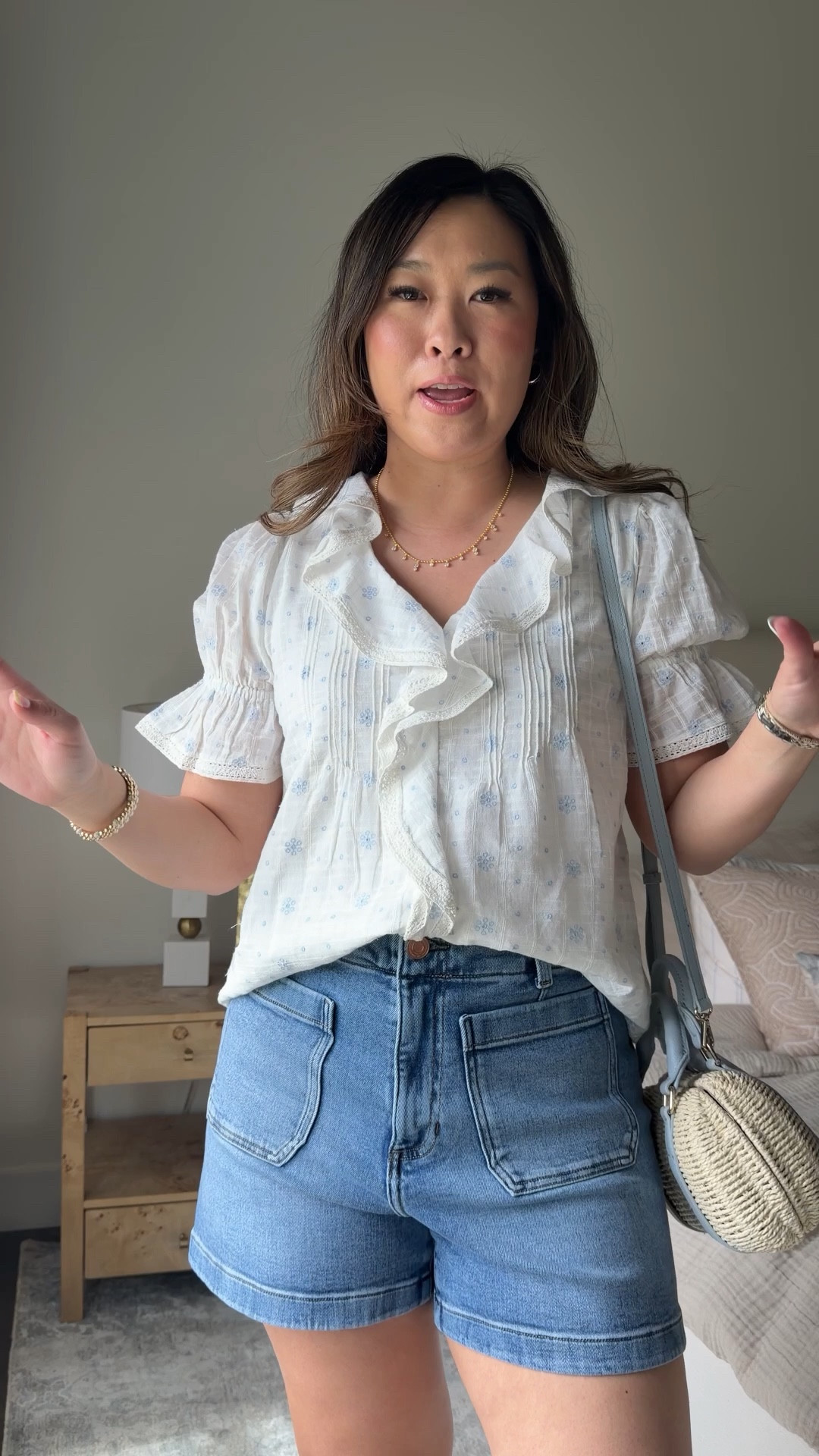 Kohls but looks like Doen or Love Shack Fancy!
Top: Small
Shorts: 8