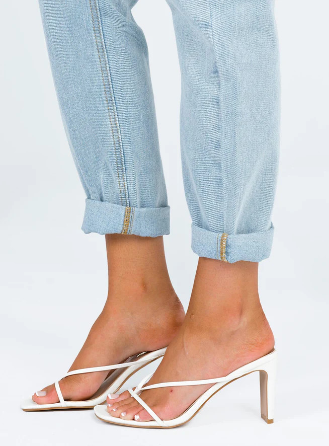 Billini Silas Heels White | Princess Polly US