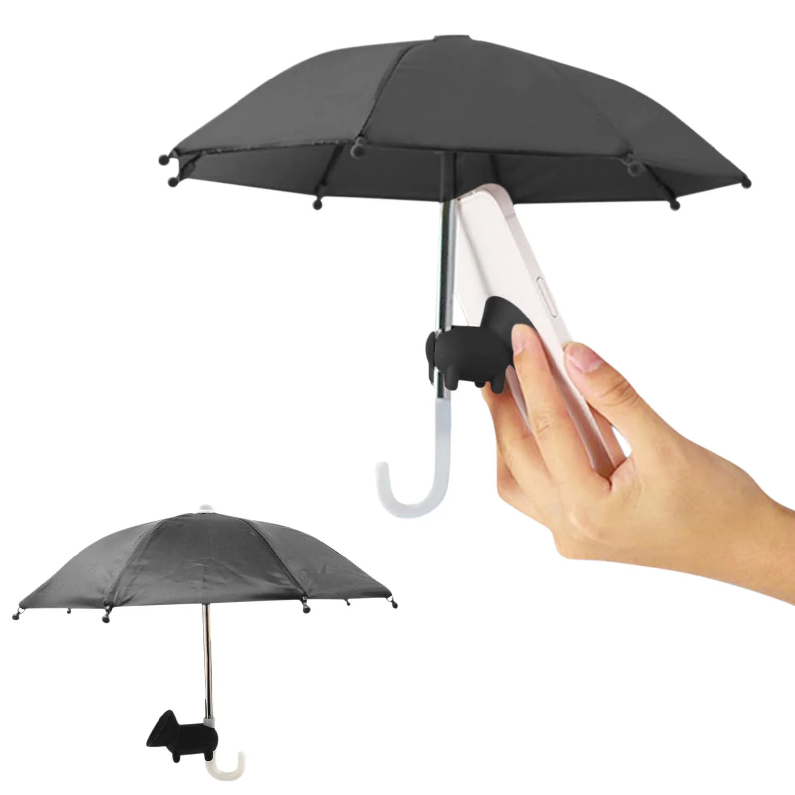 Loyerfyivos Sun Shade Cell Phone Umbrella,Mini Cell Phone Umbrella with Universal Piggy Suction C... | Walmart (US)
