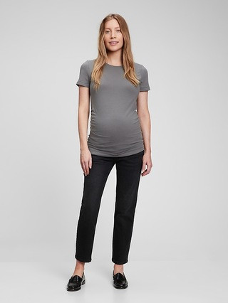 Maternity True Waistband Full Panel Girlfriend Jeans | Gap (US)