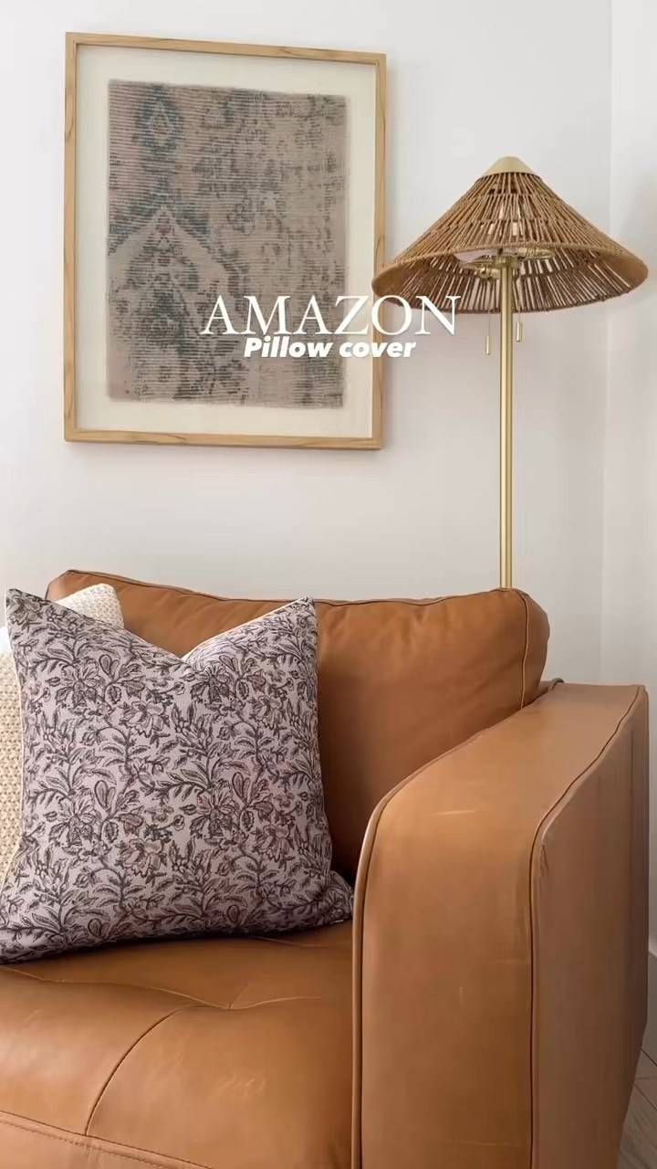 Floral throw pillow (set of 2) from Amazon — I use an 18x18” cover with a 20x20” insert to give it a full look & feel! Color pictured here is “green/sand."

#LTKHome #LTKFindsUnder50 #LTKStyleTip