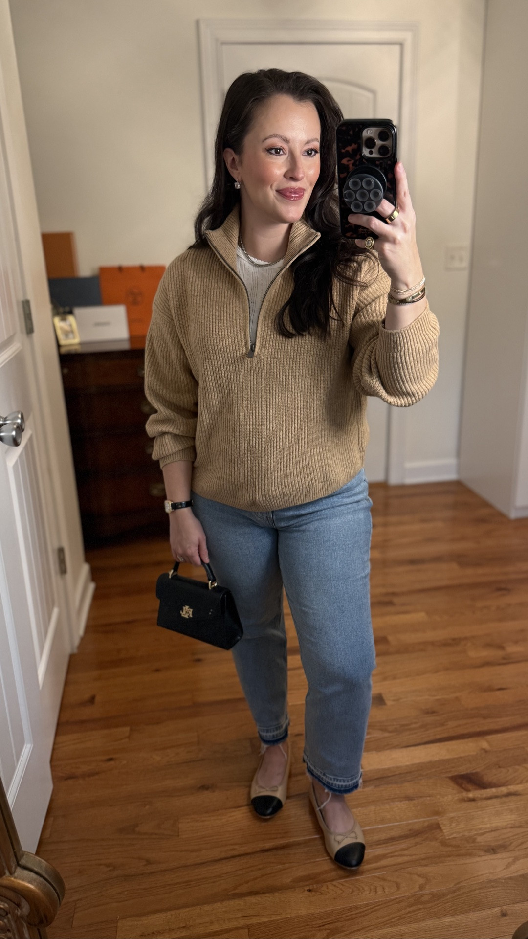 Fall outfits women
Camel quarter zip cashmere sweater (I’m wearing petite M)
Fall denim (I’m in petite 27)
Colorblock ballet flats 
@jcrew @abercrombie

#LTKSeasonal #LTKTravel #LTKPetite