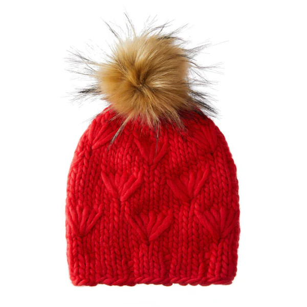 RED MOTLEY BEANIE | LELE SADOUGHI