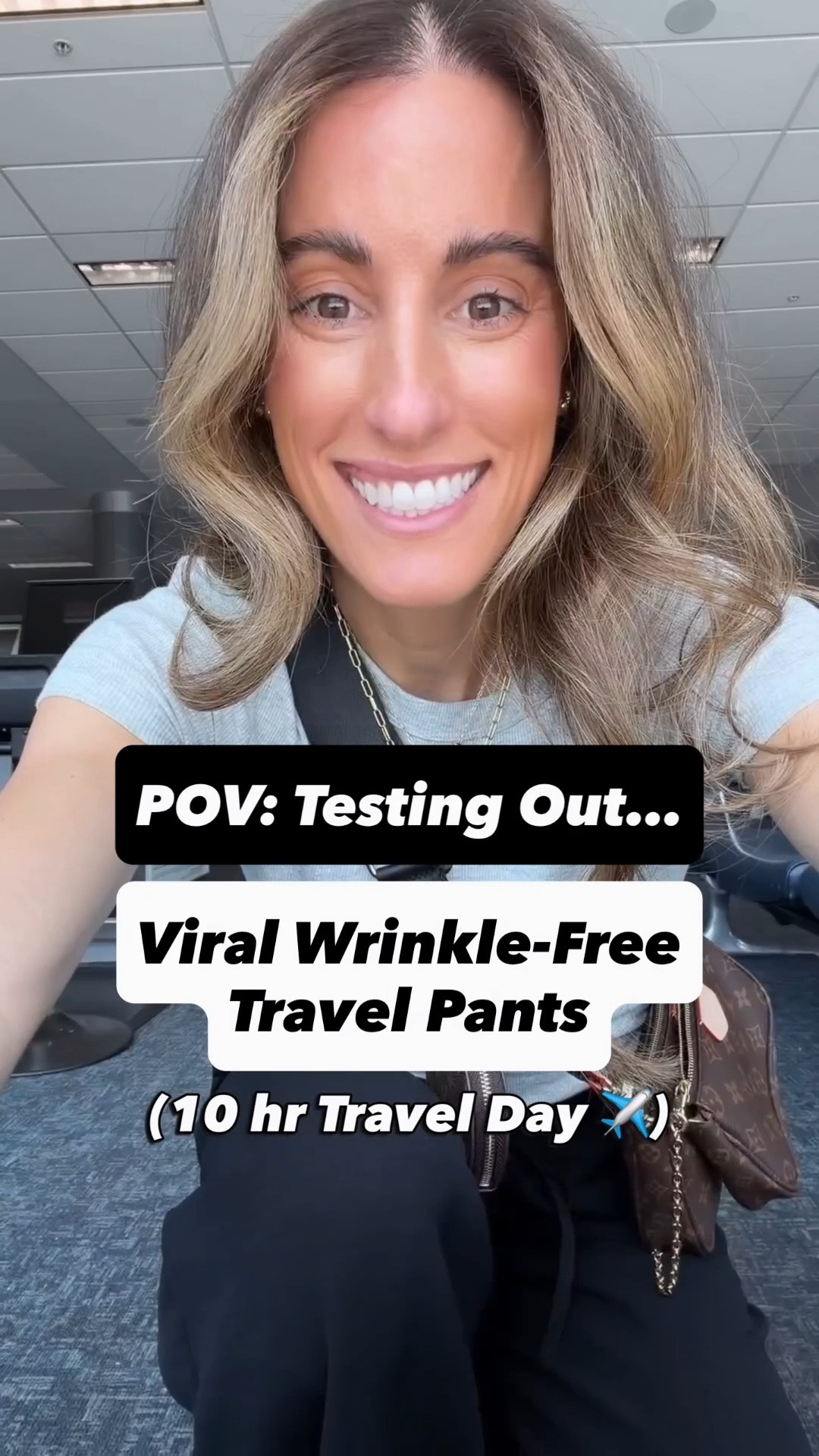 Scroll to shop. Testing the Wrinkle Free Travel Pants on a 10 hr travel day. They passed the test! Follow for more!

#LTKgrwm #LTKTravel #LTKmomlife