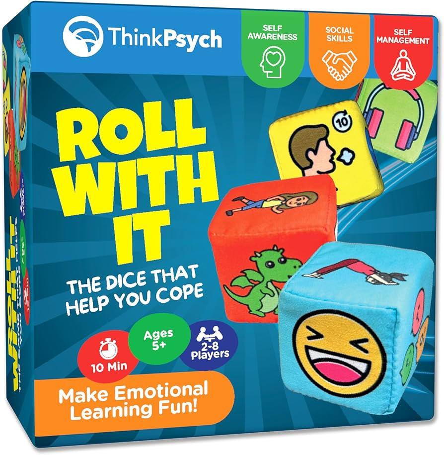 ThinkPsych Roll with It - Educational Dice That Help Kids Cope with Anger and Anxiety - Calm Down... | Amazon (US)