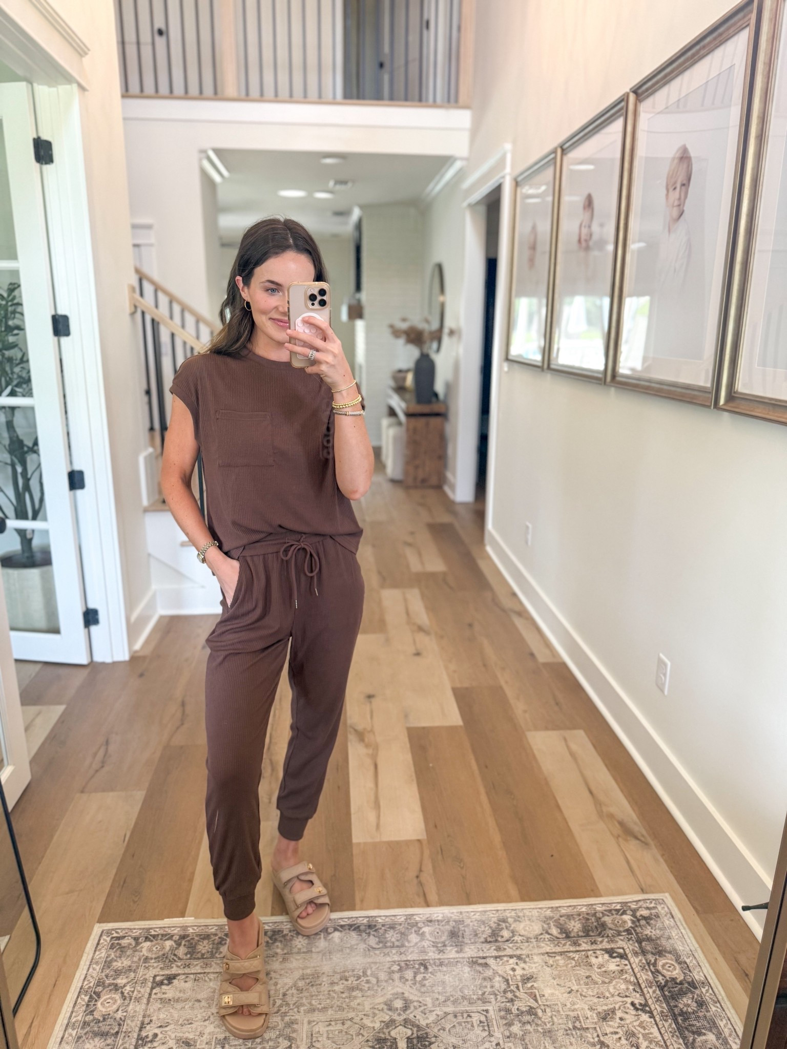 Sunday outfit of the day! Loving this brown Amazon set for fall! I am wearing a small! 

#LTKSeasonal #LTKTall #LTKFindsUnder50