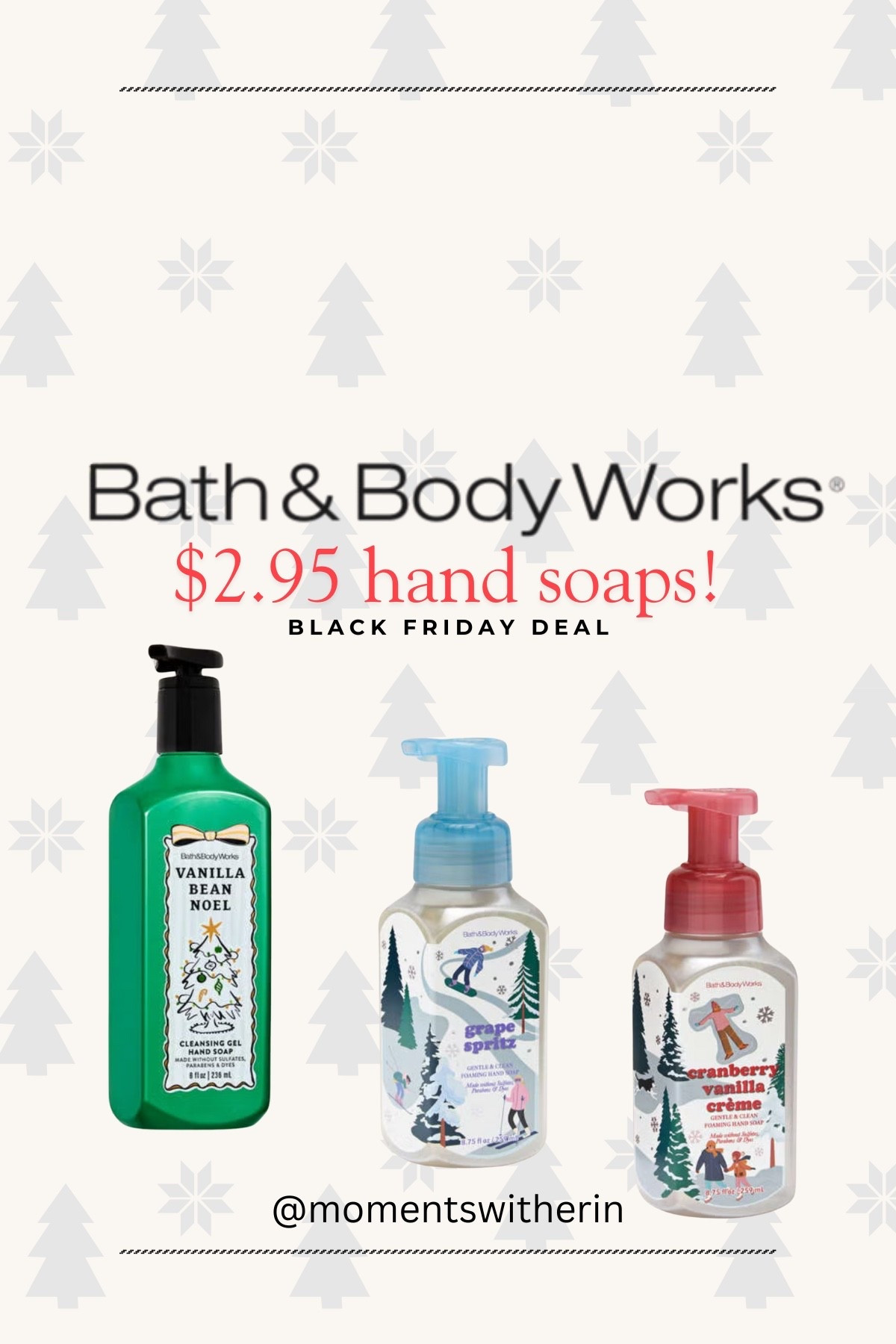 Bath & Body Works Annual Black Friday Deal! 

#LTKCyberWeek #LTKHoliday #LTKSaleAlert