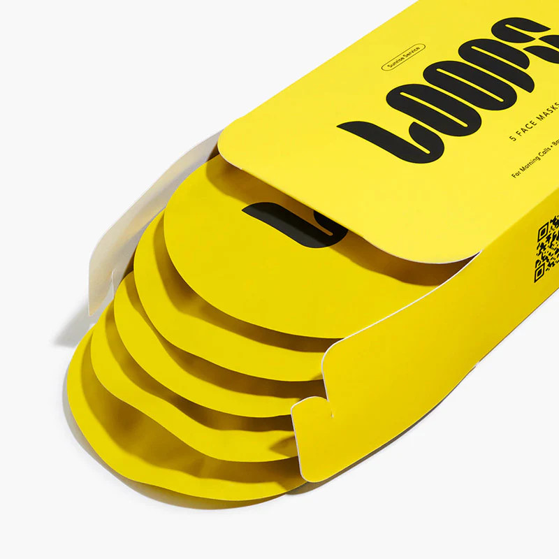 LOOPS Sunrise Service | Brightening & Depuffing Face Hydrogel Mask | Loops Beauty