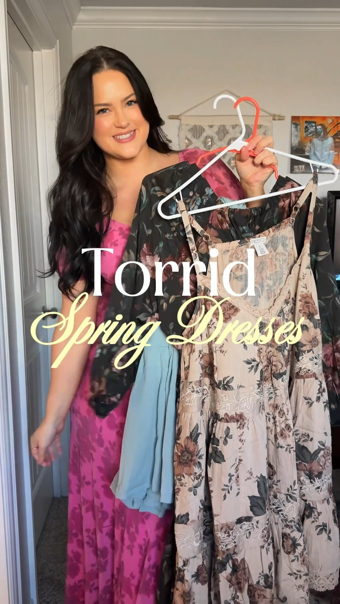 Love these spring dresses from torrid! Wearing size 1 in the pink & blue, and size 0 in the black floral and mini dress! 

#LTKSaleAlert #LTKWedding #LTKMidsize