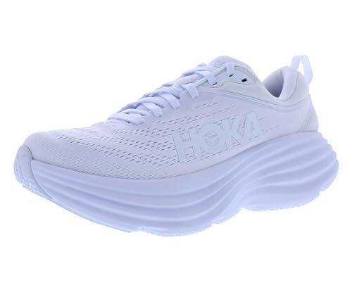 HOKA ONE ONE Bondi 8 Womens Shoes Size 6, Color: White/White | Amazon (US)