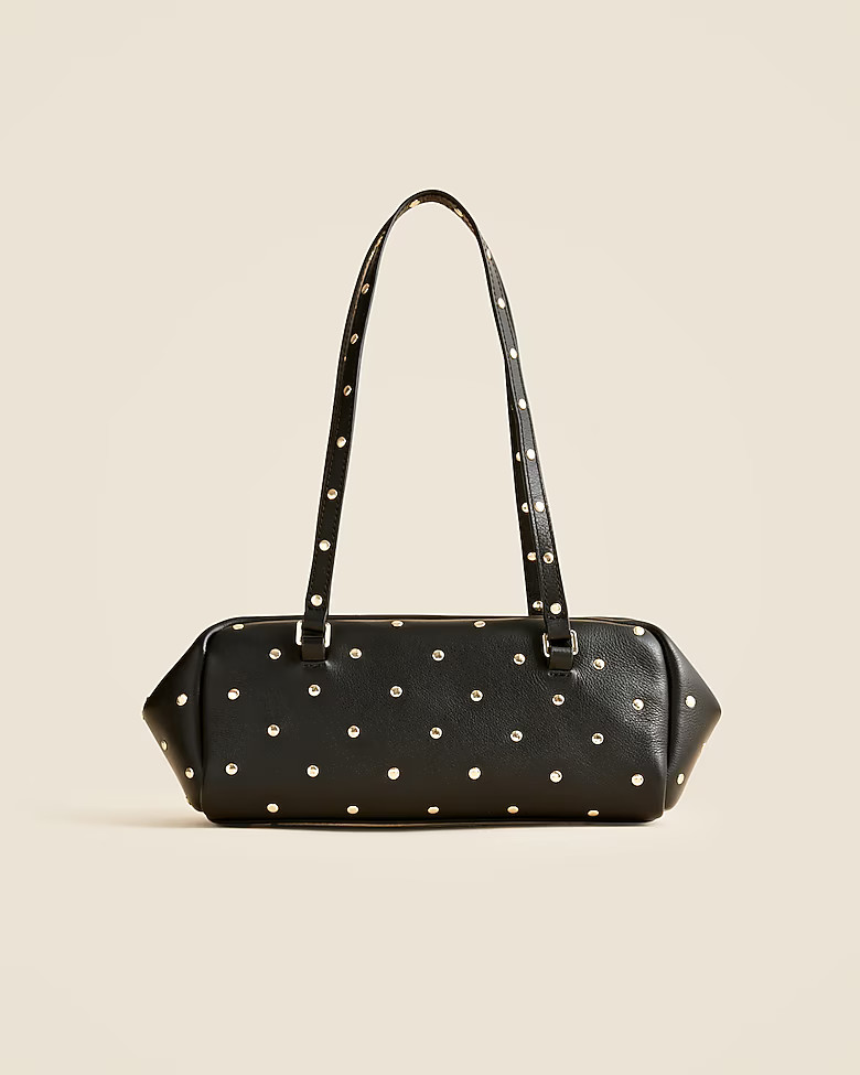 Delphine shoulder bag in studded leather | J. Crew US
