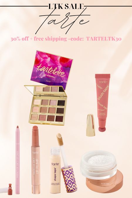 Tarte on sale! 30% off + free shipping 

#LTKsalealert #LTKSale #LTKbeauty