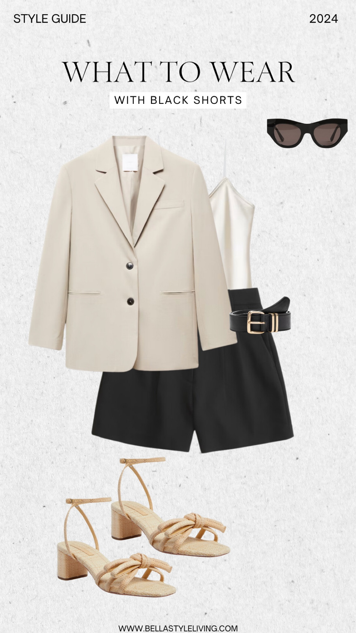 Black tailored shorts outfits 

#LTKstyletip #LTKfindsunder100 #LTKSpringSale