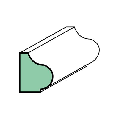 RELIABILT 5/8-in x 0.75-in x 8-ft Unfinished Pine Base Cap Moulding | Lowe's