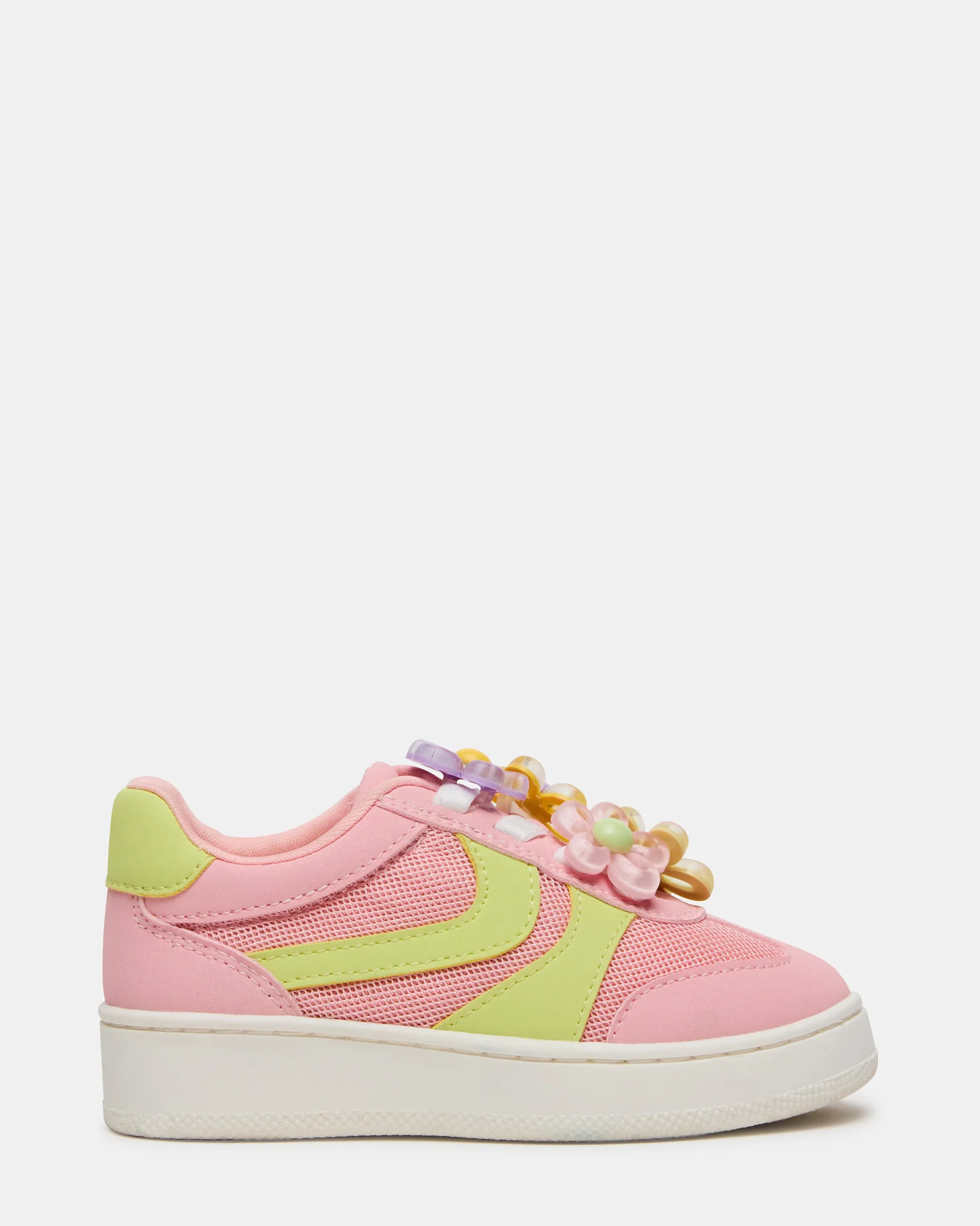 Steve Madden Toddlers' Jersey Lime/pink Sneakers - Lime Pink - Size 12 - Synthetic | Steve Madden (US)