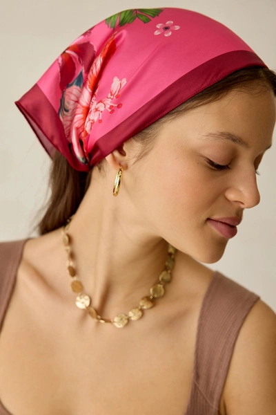 Blair Printed Satin Head Scarf | Urban Outfitters (US and RoW)
