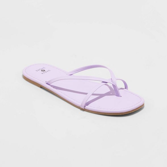 Women's Mackenzie Skinny Strap Flip Flop Sandals - Shade and Shore™ | Target