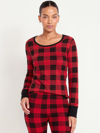 Printed Waffle Pajama Top | Old Navy (US)