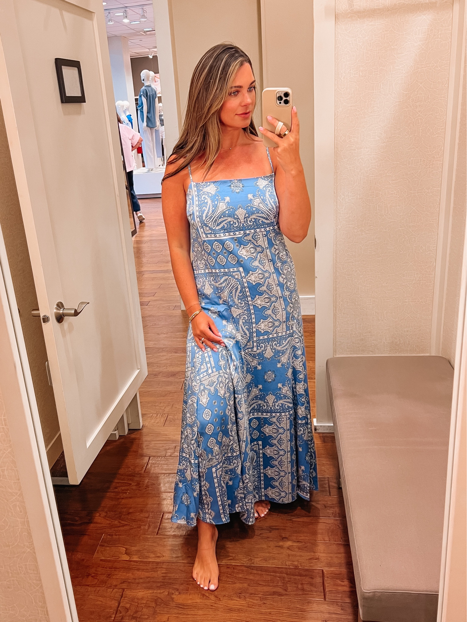 How pretty is this silk maxi dress! 50% off code cyber 

#LTKstyletip #LTKsalealert