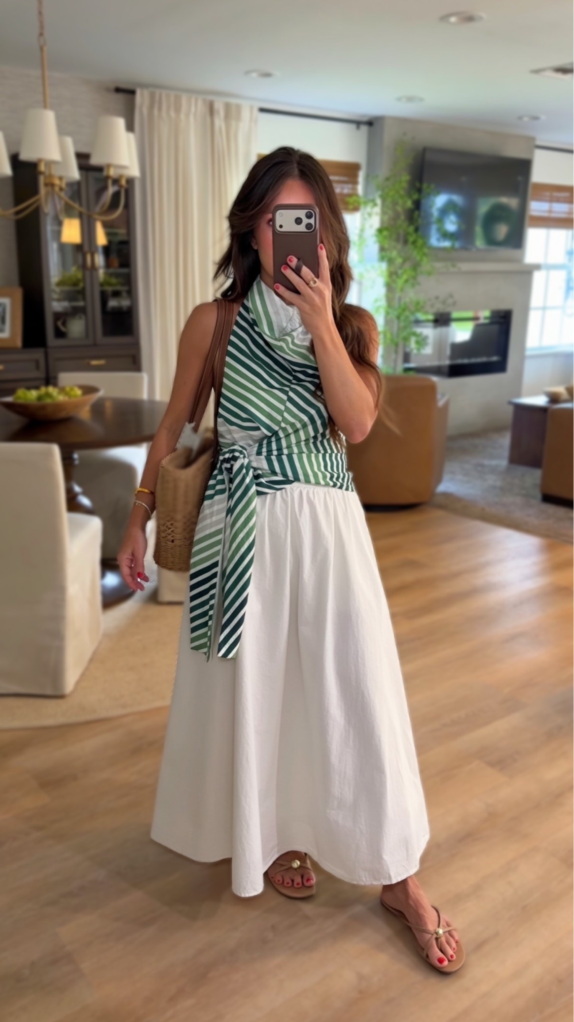 Wearing a small in both 

@amazon 
Midi skirt, wrap top, summer outfit, white skirt, blouse, date night top

#LTKgrwm #LTKootd #LTKPetite