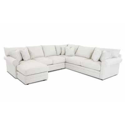 Kimble Sectional Body Fabric: Classic Bleach White, Sectional Orientation: Left Hand Facing | Wayfair North America