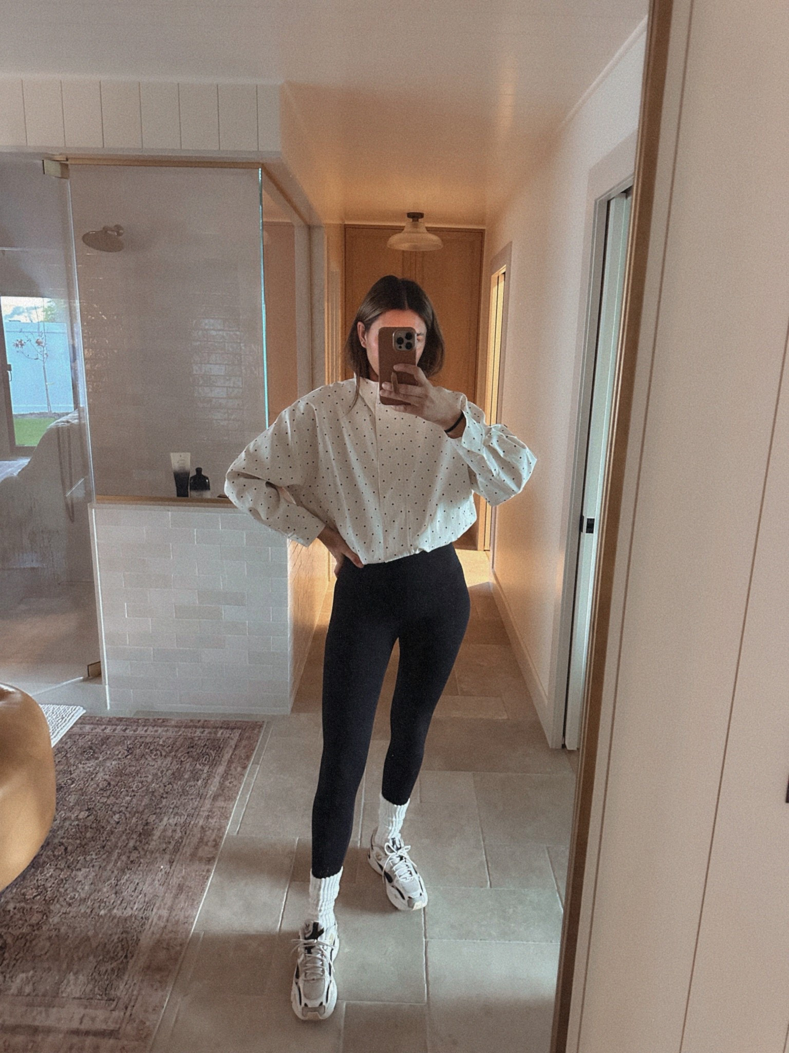 Love this polka dot bomber ⚫️⚪️

#LTKfitnessgoals #LTKActive #LTKootd