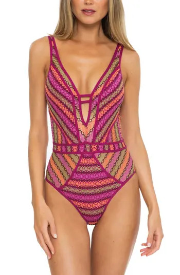 Driftwoold Crochet One-Piece Swimsuit | Nordstrom