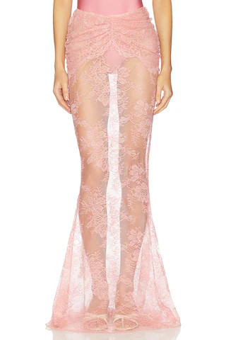 Brenda Maxi Skirt in Dusty Rose | Revolve Clothing (Global)