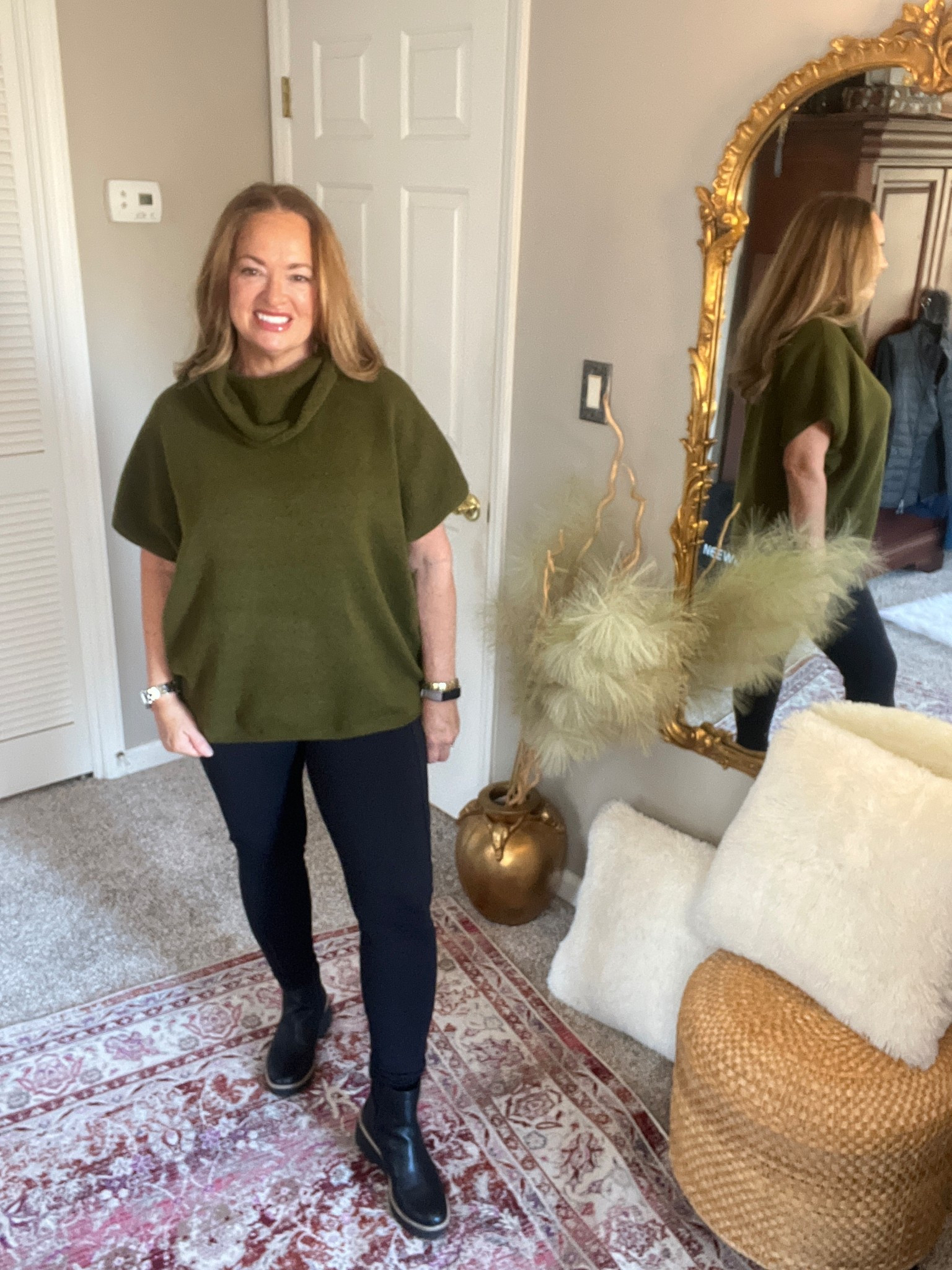 The perfect mossy green knit cowl neck sweater. Perfect for layering .

#LTKSaleAlert #LTKWorkwear #LTKmorningroutine