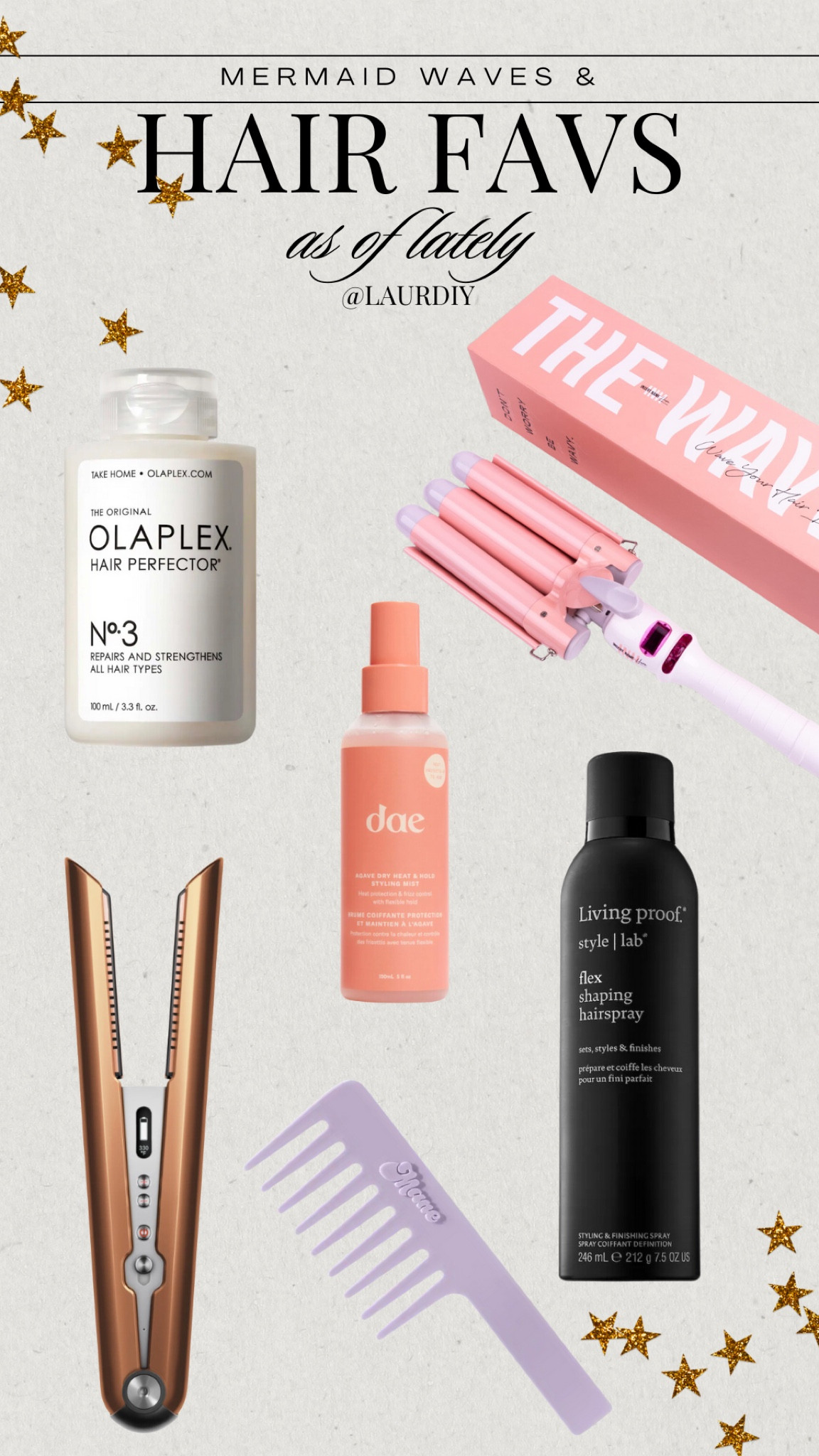 hair favs + mermaid wave hot tool! 

#LTKHoliday #LTKSeasonal #LTKBeauty