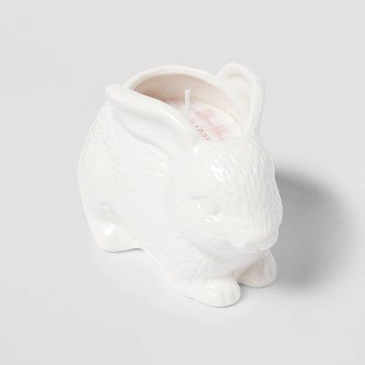 6oz Easter Bunny Candle Figural Lemon Flower & Sandalwood White - Threshold™ | Target
