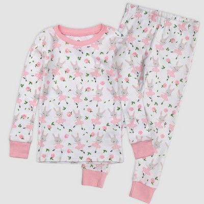 Honest Baby Toddler Girls' Tute Cute Organic Cotton Snug Fit Pajama Set | Target