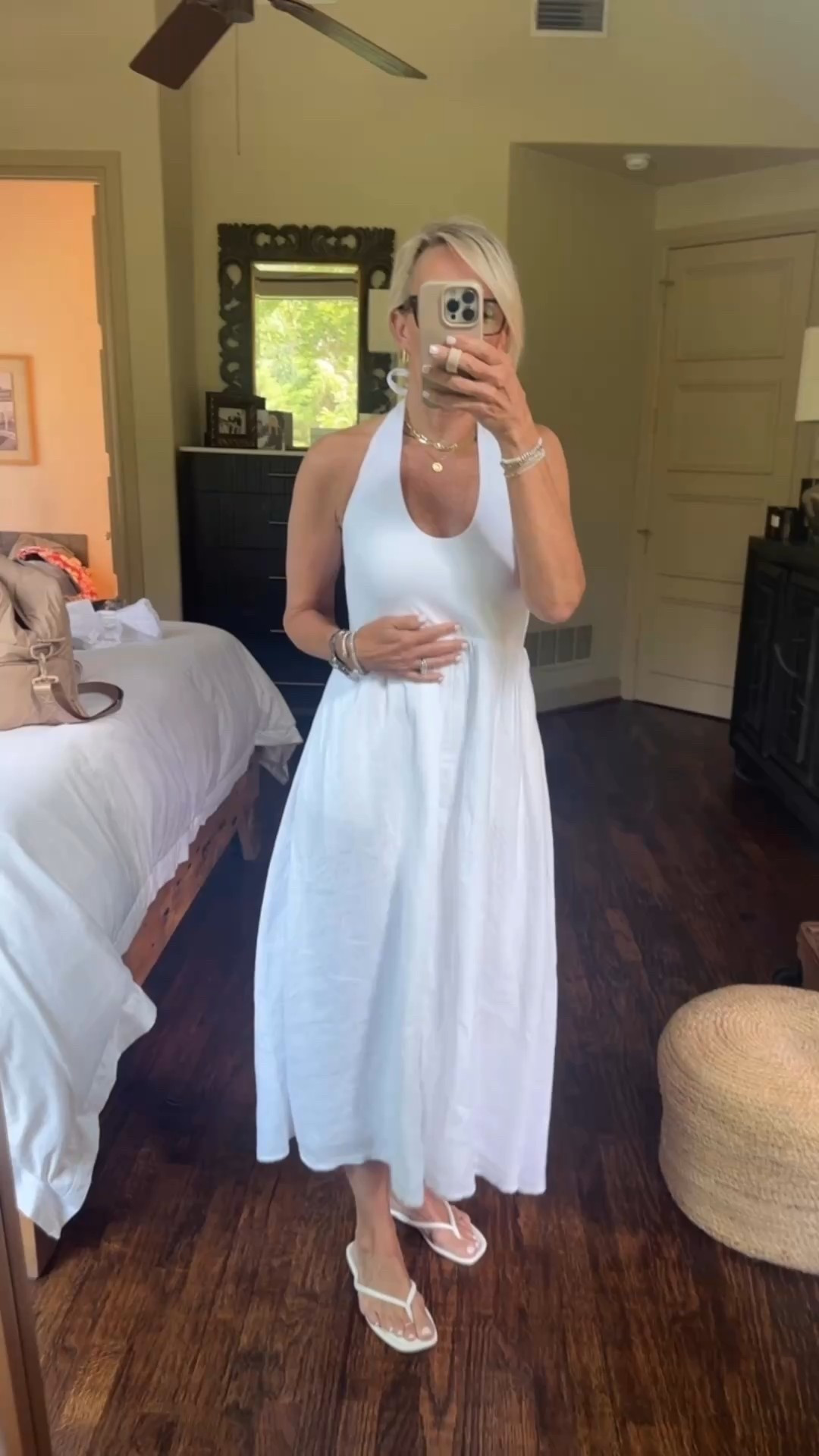 This JCrew  dress I shared the other day is now 52% off but only for three or four days! 

It is a double lined T-shirt fabric on the top halter portion, and the bottom portion is a beautiful quality linen, has pockets 

#LTKTravel #LTKFamily #LTKOver40