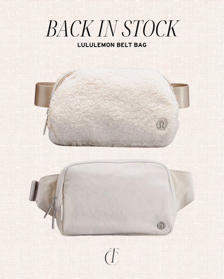 Back in stock: lululemon belt bag & lululemon fleece belt bag 

Gift ideas, gift guide, lululemon bag 

#LTKitbag #LTKGiftGuide #LTKunder100